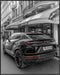 Posterizer 1 pcs-modern chic black car passing by luxury stores 1-Photography Art- Gift for Women, Fashionistas, Designer Fashion Fans-Decor for H...